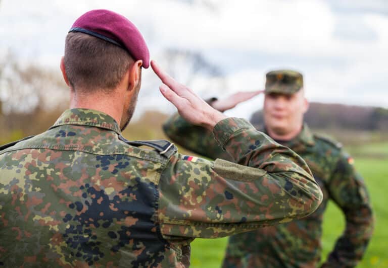 Deutsche Bundeswehr Soldaten bei einer Übung